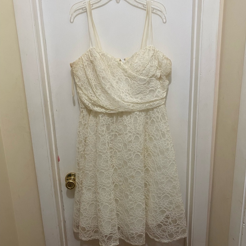 MARINA Cream Lace Kids Formal Dress